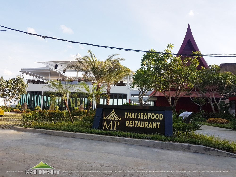 Mái che nhà hàng MP thai Seafood Restaurant – Nha Trang