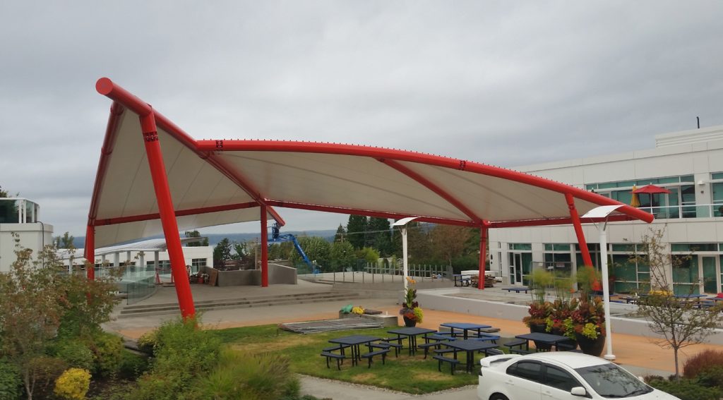 Mái che kiến trúc tại Google Campus