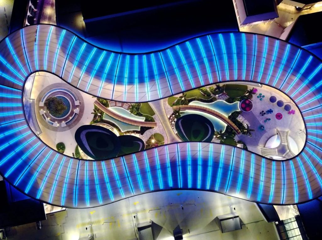 Mái nhà khu nghỉ dưỡng Pacific Fair
