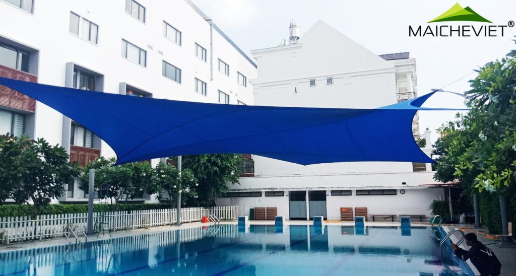 Mái che cánh buồm hồ bơi